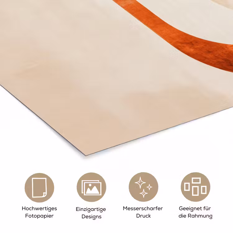 Illustratie - Abstract - Vormen - Rood poster papier klein -tcloseup_DE