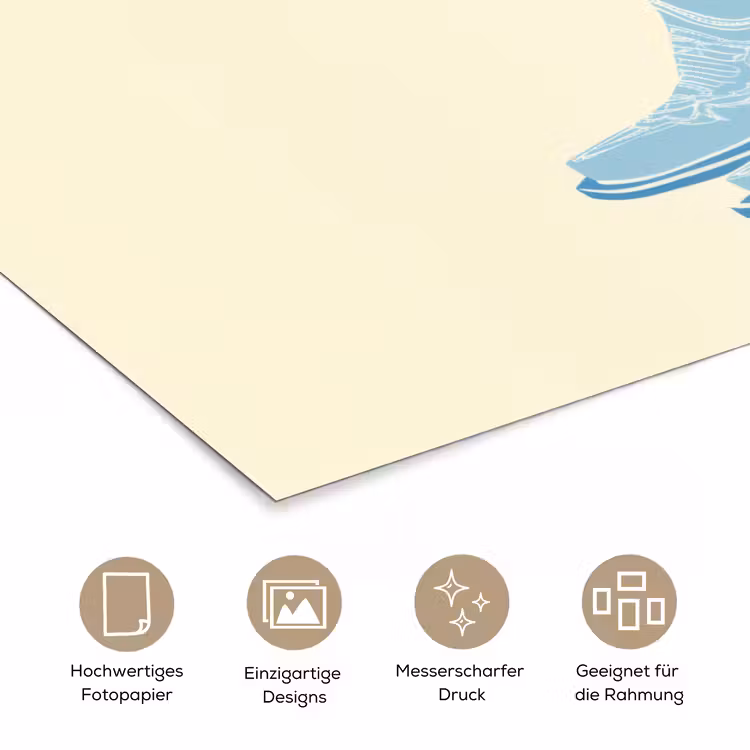 Illustratie - Cowboylaarzen - Patroon poster papier klein -tcloseup_DE