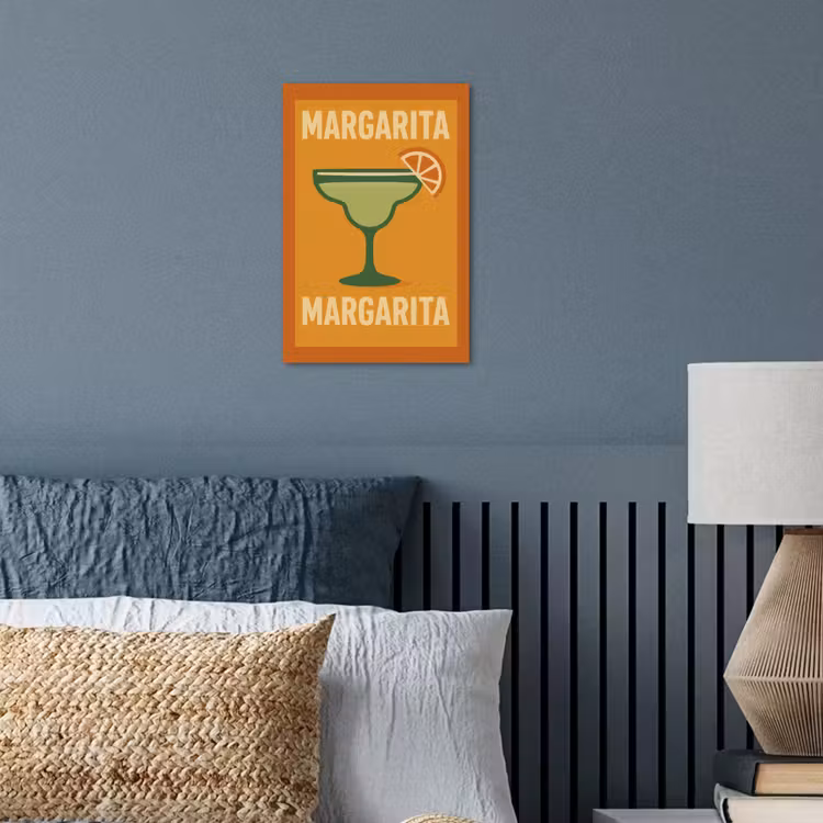 Illustratie - Margarita - Sinaasappelschijf - Oranje poster papier klein -sfeer2