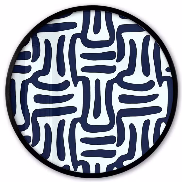 Abstract - Modern - Blauw Fotolijst rond zonder passe partout klein 856 -3d