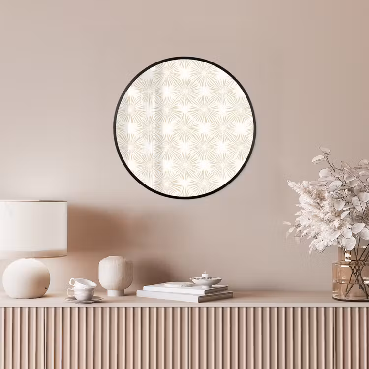 Abstract - Motief - Beige Fotolijst rond zonder passe partout klein 856 -sfeer3