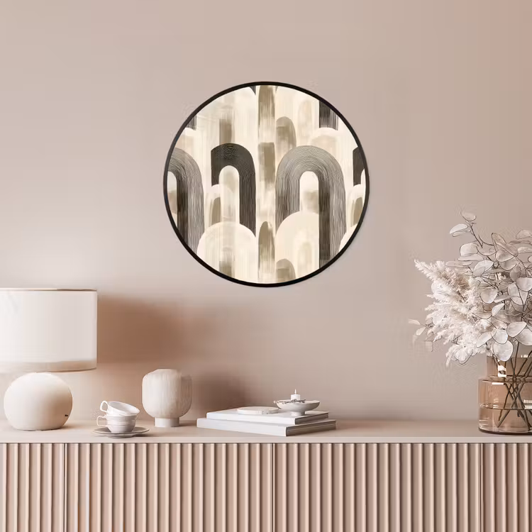 Abstract - Patroon - Bogen Fotolijst rond zonder passe partout klein 856 -sfeer3