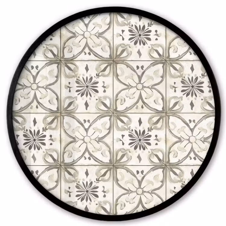 Antiek - Tegel - Beige Fotolijst rond zonder passe partout klein 856 -3d