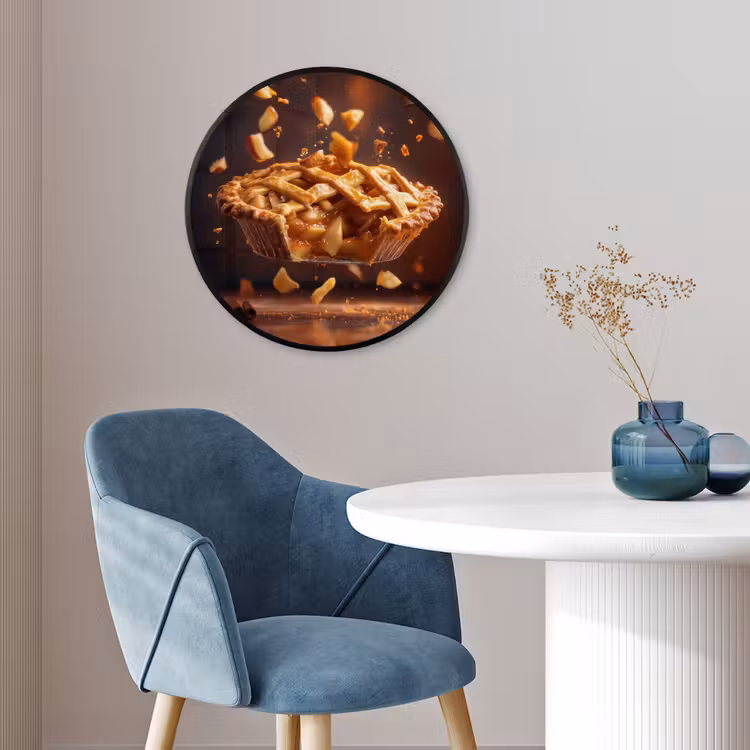 Appel - Taart - Warm - Eten Fotolijst rond zonder passe partout klein -sfeer2