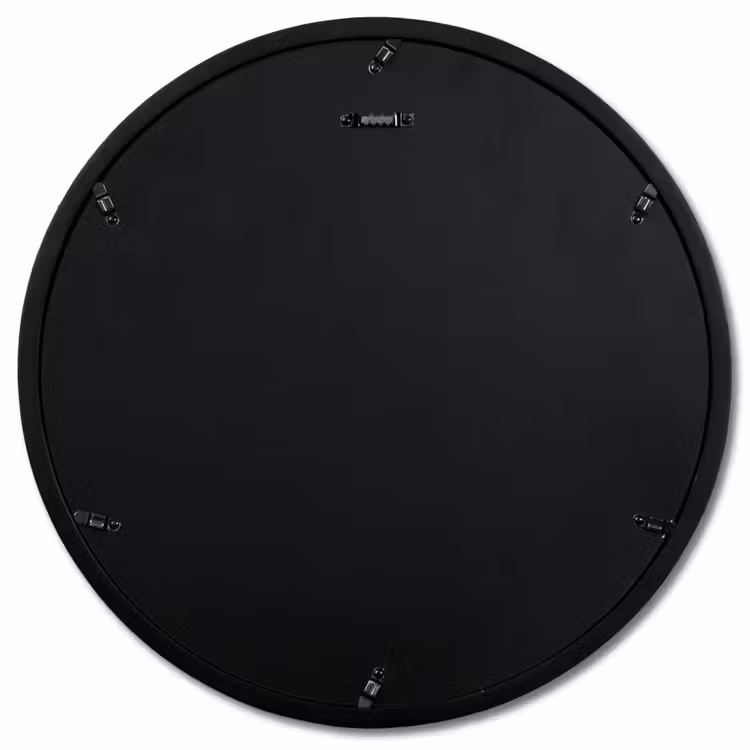 Bloemen - Bladeren - Abstract - Rood Fotolijst rond zonder passe partout klein -achterkant