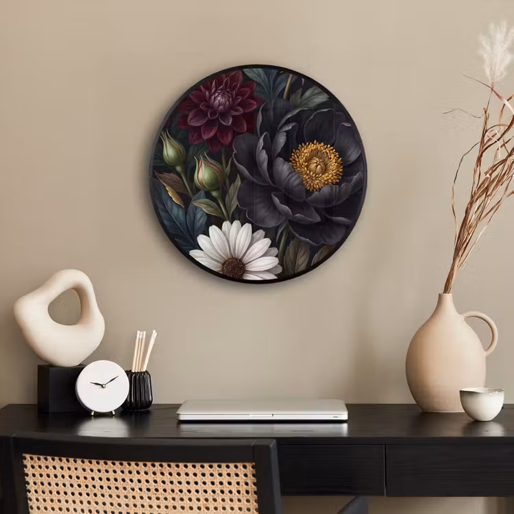 Bloemen - Boeket - Natuur - Klassiek - Weelderig Fotolijst rond zonder passe partout klein -sfeer1