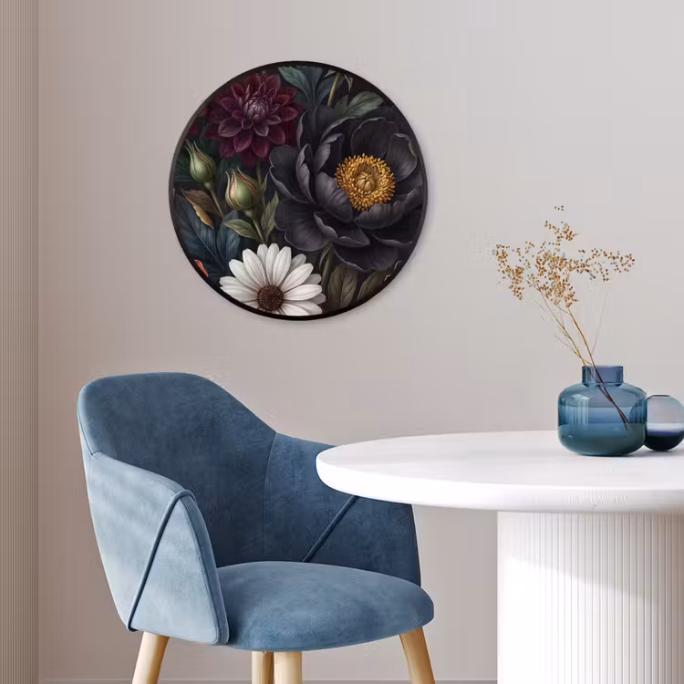Bloemen - Boeket - Natuur - Klassiek - Weelderig Fotolijst rond zonder passe partout klein -sfeer2