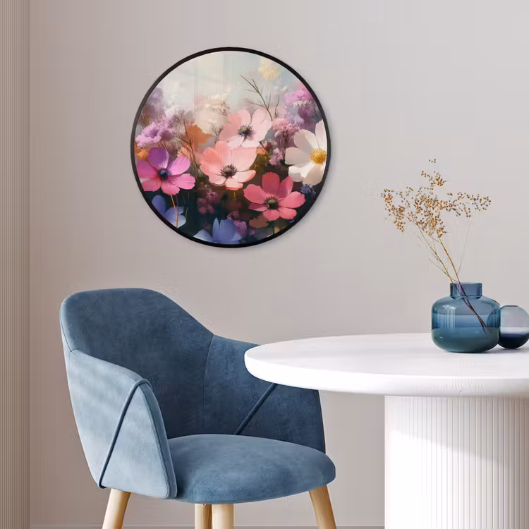 Bloemen - Kleurrijk - Bloei Fotolijst rond zonder passe partout klein -sfeer2