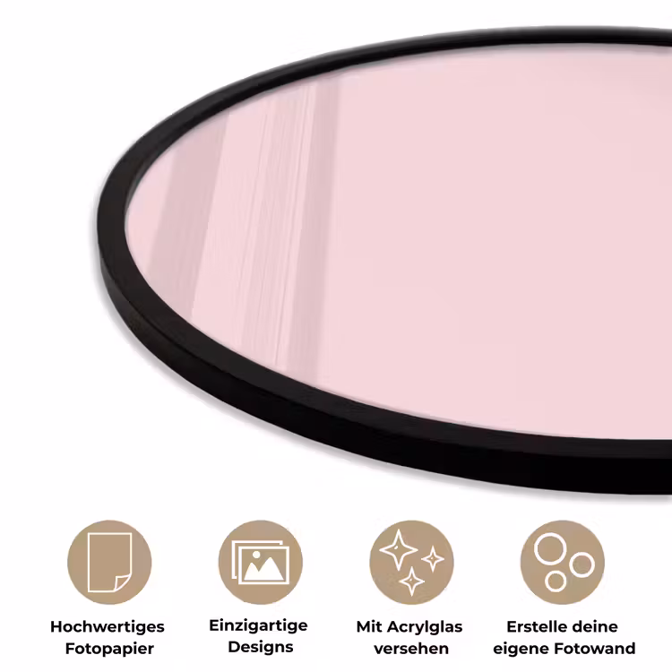 Blush - Pink - Roze Fotolijst rond zonder passe partout klein 856 -closeup_DE