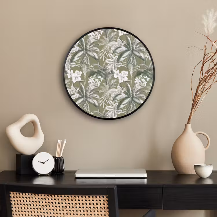 Botanisch - Bloemen - Groen Fotolijst rond zonder passe partout klein 856 -sfeer1