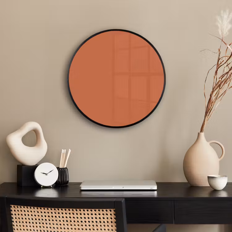 Classic - Terracotta - Oranje Fotolijst rond zonder passe partout klein 856 -sfeer1