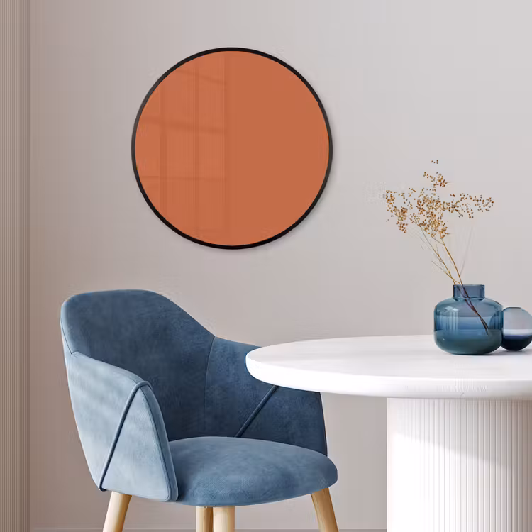 Classic - Terracotta - Oranje Fotolijst rond zonder passe partout klein 856 -sfeer2
