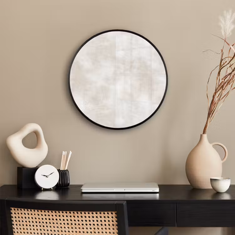 Subtiel - Structuur - Beige Fotolijst rond zonder passe partout klein 856 -sfeer1