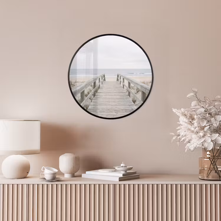 Duinen - Vlonder - Oceaan Fotolijst rond zonder passe partout klein -sfeer3