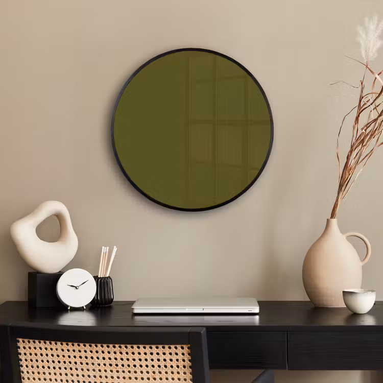 Dark - Olive - Groen Fotolijst rond zonder passe partout klein 856 -sfeer1
