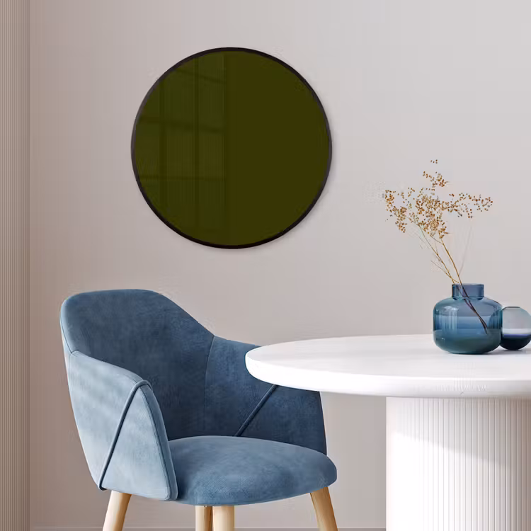 Dark - Olive - Groen Fotolijst rond zonder passe partout klein 856 -sfeer2