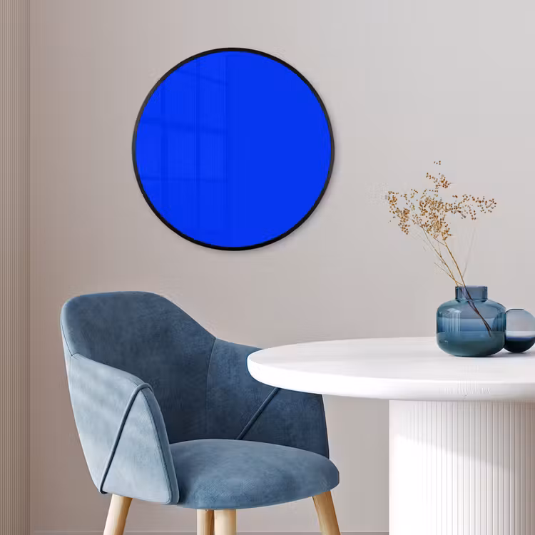 Electric - Blue - Blauw Fotolijst rond zonder passe partout klein 856 -sfeer2