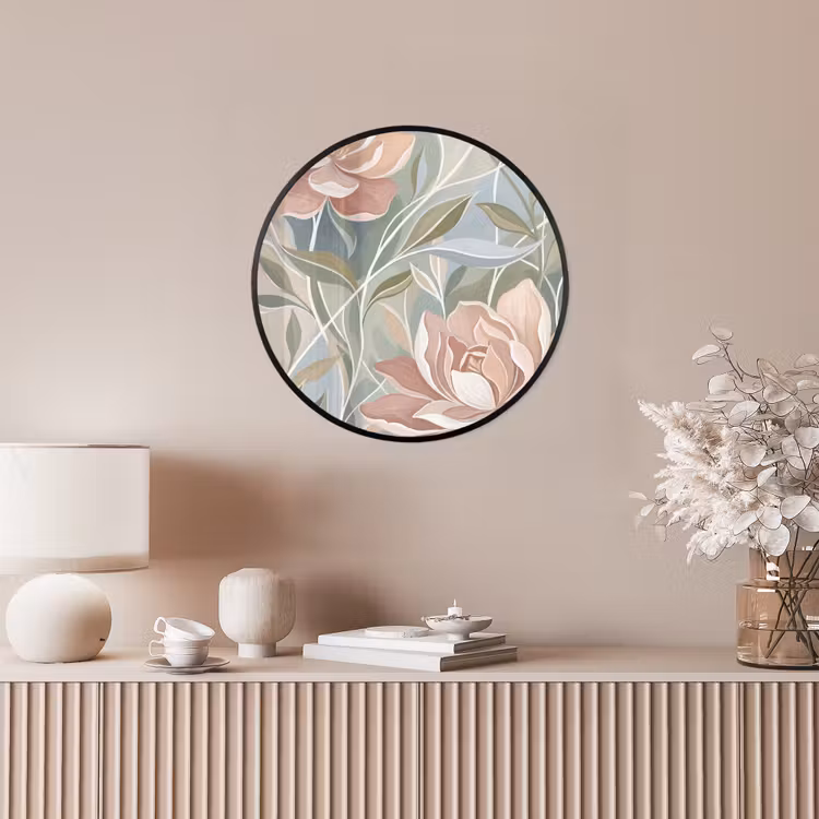 Elegant - Romantiek - Roze Fotolijst rond zonder passe partout klein -sfeer3