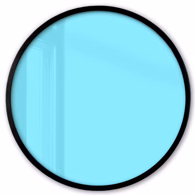 Electric - Cyan - Blauw Fotolijst rond zonder passe partout klein 856 -3d