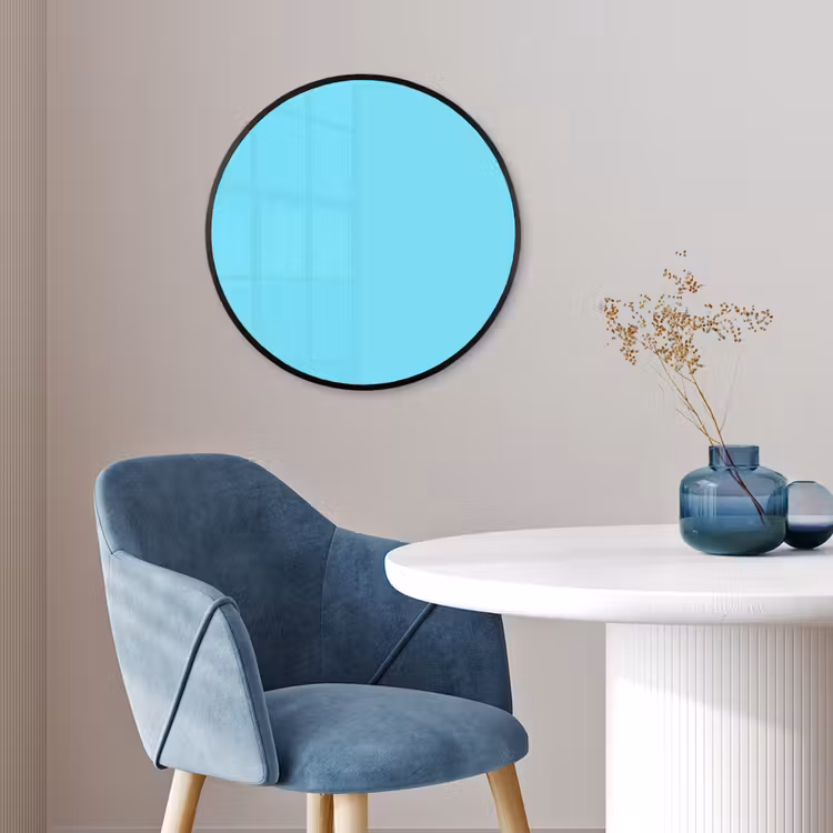 Electric - Cyan - Blauw Fotolijst rond zonder passe partout klein 856 -sfeer2