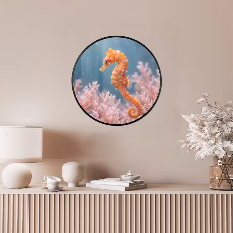 Vis - Koraal - Oceaan - Macro - Oranje Fotolijst rond zonder passe partout klein -sfeer3