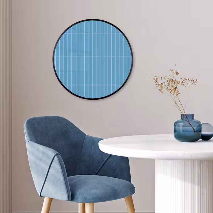 Tegel - Langwerpig - Patroon - Blauw Fotolijst rond zonder passe partout klein 856 -sfeer2