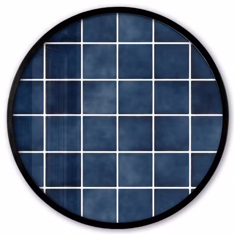 Tegel - Modern - Blauw Fotolijst rond zonder passe partout klein 856 -3d