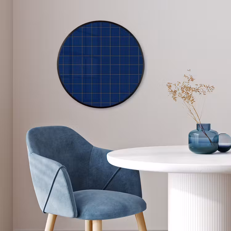 Tegel - Patroon - Blauw Fotolijst rond zonder passe partout klein 856 -sfeer2