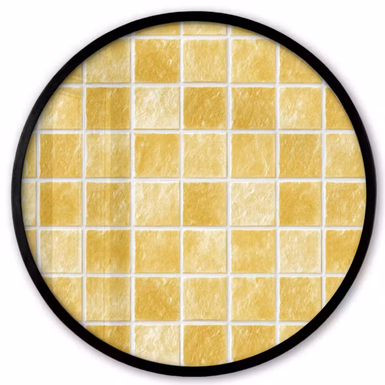 Tegels - Mozaïek - Textuur - Goudgeel Fotolijst rond zonder passe partout klein 856 -3d