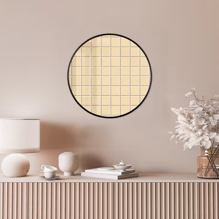 Tegels - Patroon - Crème Fotolijst rond zonder passe partout klein 856 -sfeer3