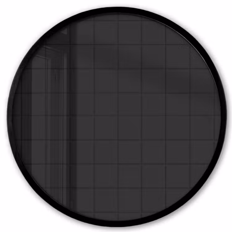Tegels - Patroon - Mat - Zwart Fotolijst rond zonder passe partout klein 856 -3d