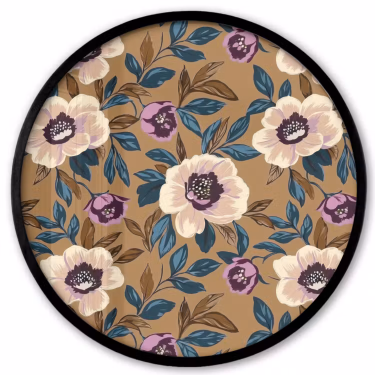 Floraal - Stilleven - Kleurrijk Fotolijst rond zonder passe partout klein 856 -3d