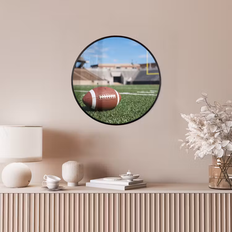 Football - Veld - Stadion - Sport Fotolijst rond zonder passe partout klein -sfeer3