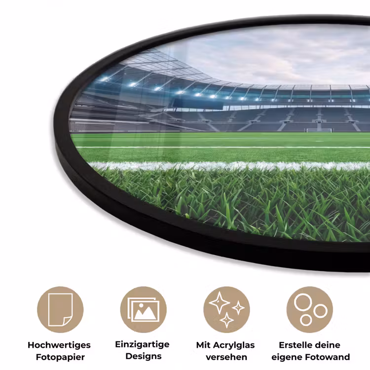 Voetbal - Stadion - Sport - Groen Fotolijst rond zonder passe partout klein -closeup_DE