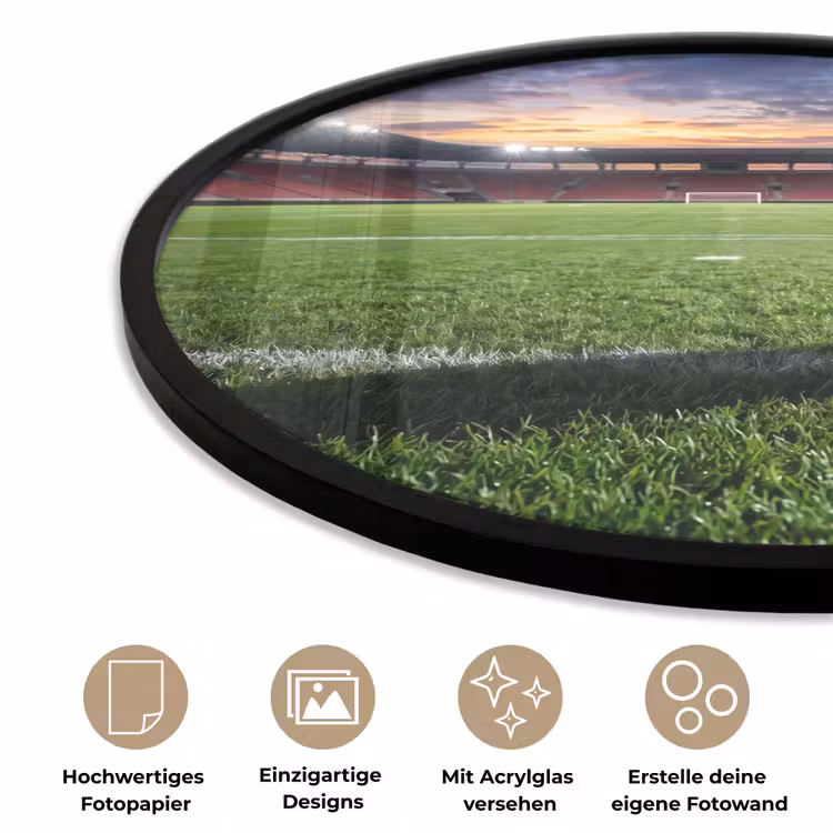 Voetbal - Stadion - Sport - Groen Fotolijst rond zonder passe partout klein -closeup_DE