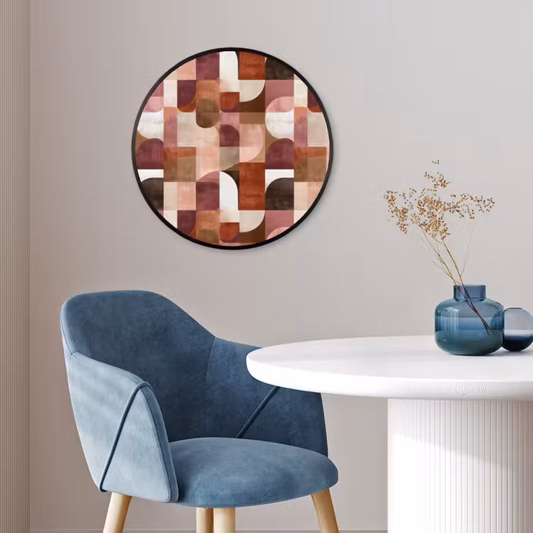 Geometrie - Modern - Retro Fotolijst rond zonder passe partout klein 856 -sfeer2