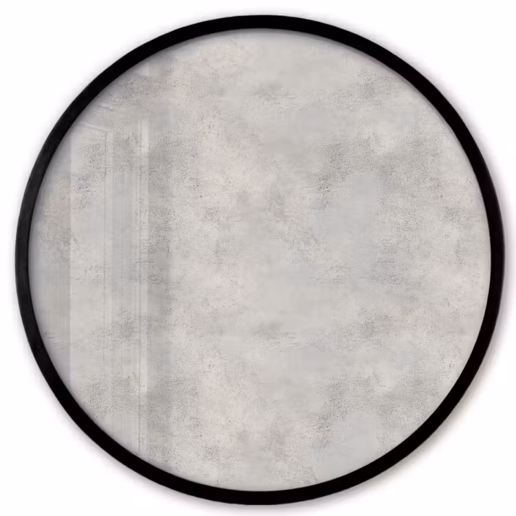 Grijs - Beton - Industrieel Fotolijst rond zonder passe partout klein 856 -3d