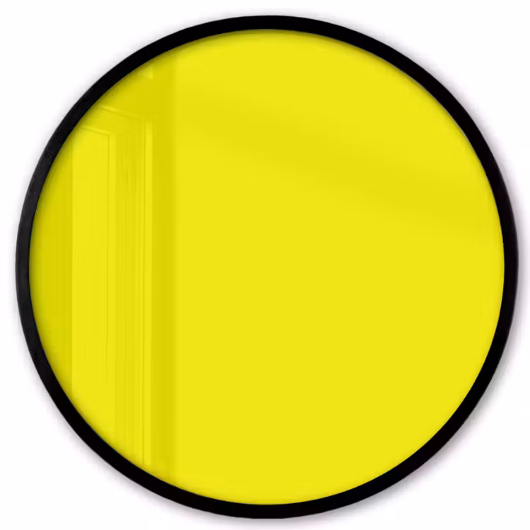 Bright - Canary - Geel Fotolijst rond zonder passe partout klein 856 -3d