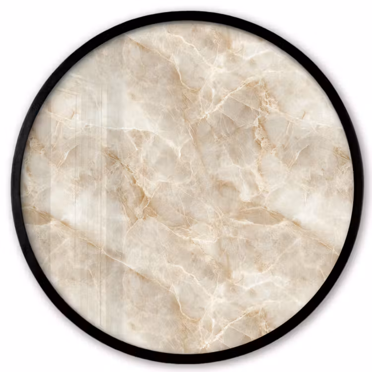 Lichtbeige - Onyx - Subtiel Fotolijst rond zonder passe partout klein 856 -3d