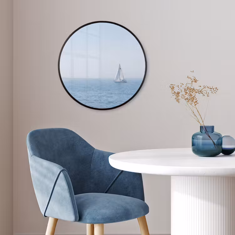 Horizon - Zeilboot - Zee Fotolijst rond zonder passe partout klein -sfeer2