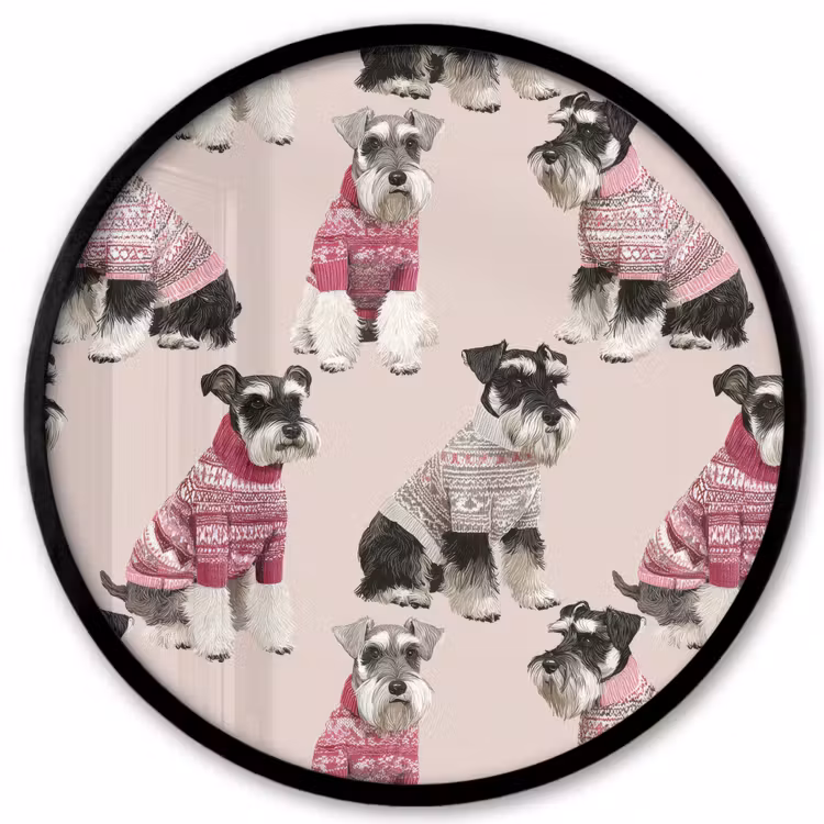 Honden - Truien - Rood Fotolijst rond zonder passe partout klein 856 -3d