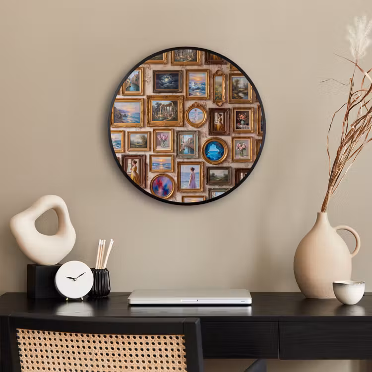 Interieur - Kunst - Collectie - Klassiek - Goud Fotolijst rond zonder passe partout klein -sfeer1