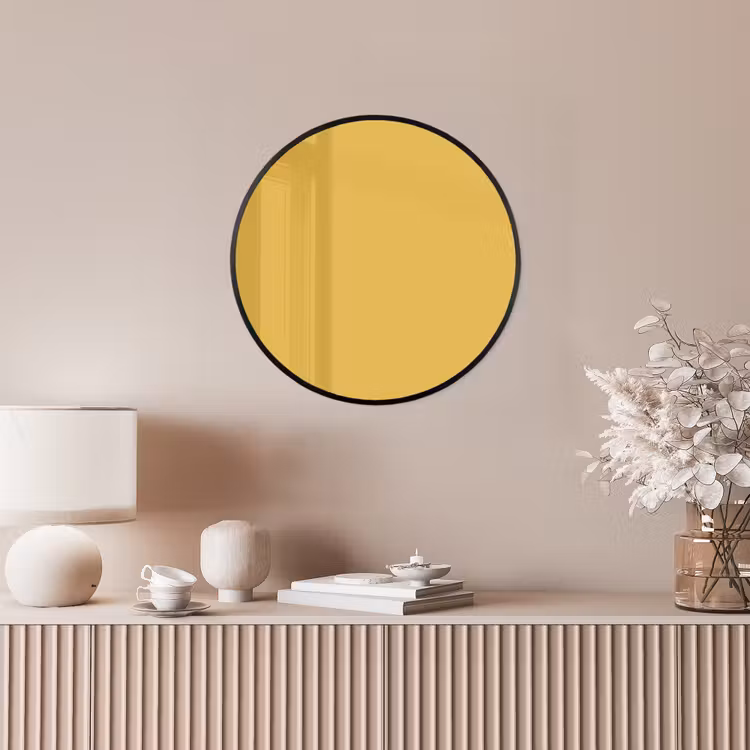 Joyful - Mustard - Geel Fotolijst rond zonder passe partout klein 856 -sfeer3