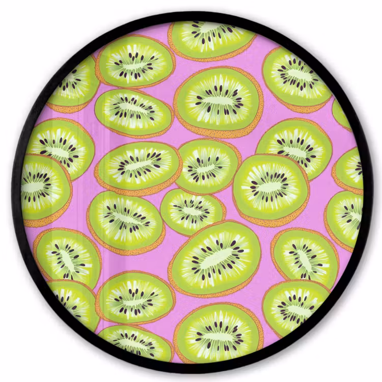 Kiwi - Speels - Groen Fotolijst rond zonder passe partout klein 856 -3d
