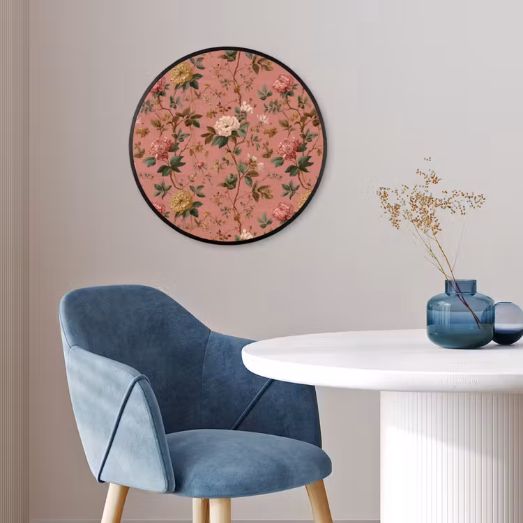 Klassiek - Botanisch - Roze Fotolijst rond zonder passe partout klein 856 -sfeer2