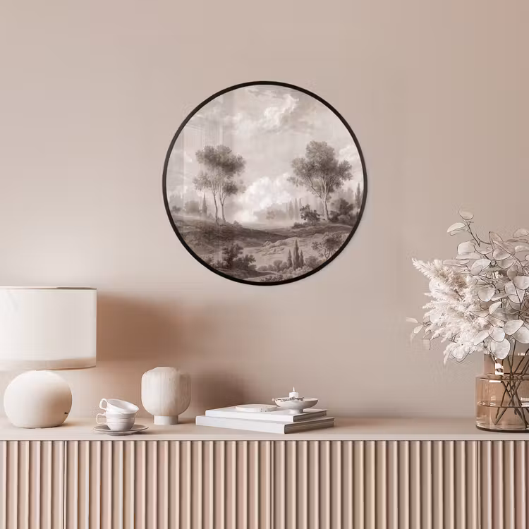 Klassiek - Landschap - Neutraal Fotolijst rond zonder passe partout klein -sfeer3