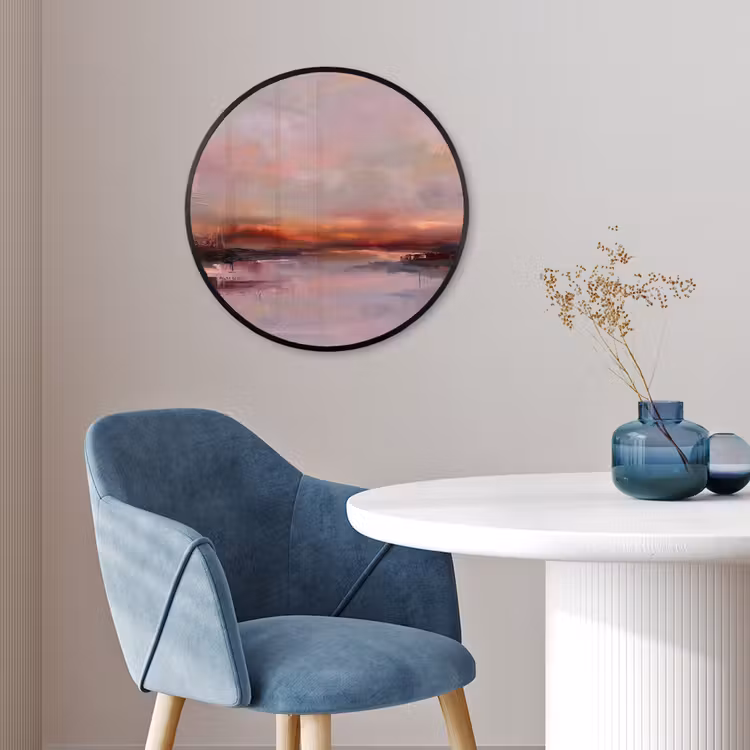 Landschap - Zonsondergang - Abstract - Modern - Roze Fotolijst rond zonder passe partout klein -sfeer2