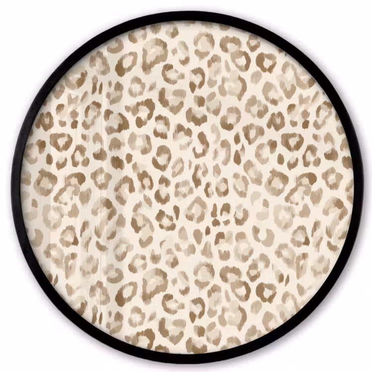 Luipaard - Klassiek - Beige Fotolijst rond zonder passe partout klein 856 -3d