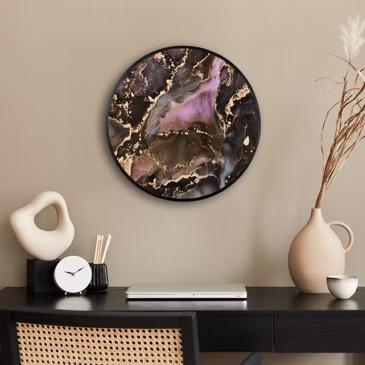 Marmer - Gold - Steen - Abstract Fotolijst rond zonder passe partout klein -sfeer1