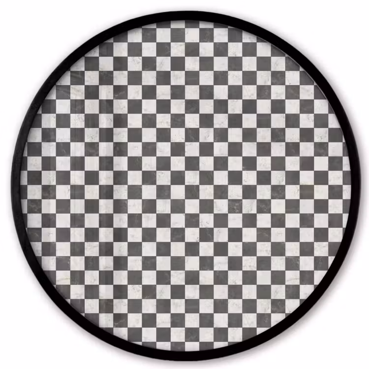 Marmer - Patroon - Grijs Fotolijst rond zonder passe partout klein 856 -3d